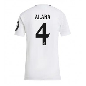 Real Madrid David Alaba #4 Hemmatröja Kvinnor 2024-25 Kortärmad